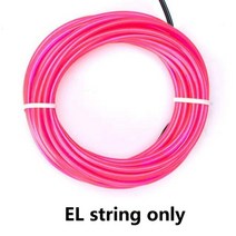 셀프 레일조명 레일등 마그네틱 주방 식물등 글로우 EL 와이어 네온 케이블 3M 5M 크리스마스 댄스 파티용, 25 Only EL wire Pink_02 1m