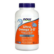 나우푸드 오메가3 900mg 600 EPA 300 DHA 비타민 D 1000IU 180정 6개월분