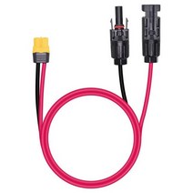 태양열 설치 태양광 패널 XT 60 어댑터에 태양 광 커넥터 충전 케이블 휴대용 발전소 발전기용 연결, CN_Red