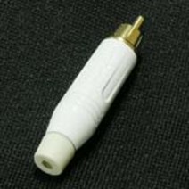 암페놀 ACPR-WHT RCA단자 수 금도금 화이트 RCA잭, ACPR-WHT(흰색)