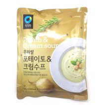 청정원 우리쌀 포테이토&크림수프, 2개, 1kg