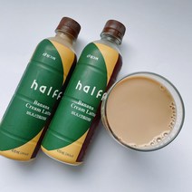 빙그레 하프커피 바나나크림라떼 페트음료 410ml, 17개