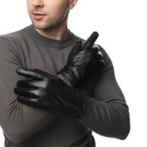 Juse 남성가죽장갑 스마트 폰터치 장갑