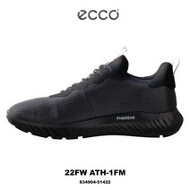 [국내배송] ECCO 에코 ATH-1FM 착용감 좋은 블랙 프리미엄 스니커즈
