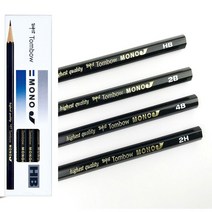 톰보 모노 J 소묘연필 1타 12자루( 4B 3B 2B B HB H 2H 3H 4H)