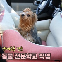 리토가토 스마트 강아지 카시트 (레드 / 커버분리형) 순면 방수 - 반려동물 학교, 베이지 (안전고리1개 set)