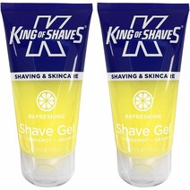 King of Shaves 킹 오브 쉐이브 쉐이빙 젤 150ml 2팩 리프레싱 Refreshing Shave Gel - TWIN PACK, 1set