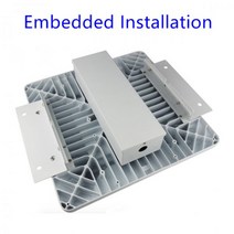 60w 80w 100w 150w LED 캐노피 조명 표면 장착 오목한 장착 LED 주유소 램프 220V 277V LED 가솔린 조명 방수, Eebedded Mounted_80W | Cold Wh