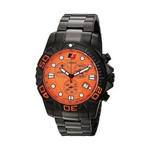 칼리버 아크론 오렌지 다이얼 크로노그래프 남성용 시계