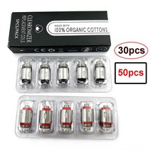 열 교환기 코일 JUSTFOG 무화기 스타터 키트용 일본 유기농 코튼 Q16 P16A Q14 S14 G14 C14 12 ohm 14 16ohm 30 PCs 50PCs, 2.30pcs6box16ohm