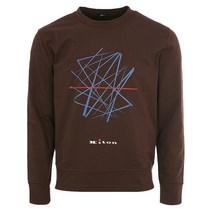 키톤 [키톤] 22FW UMK0188 BROWN 로고 프린트 맨투맨