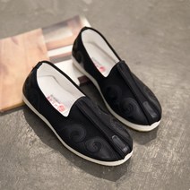 패브릭슈즈 전통문양 남성 한복신발 플랫슈즈 슬립온 단화