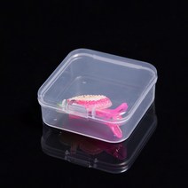 투명 플라스틱 미니수납케이스 5.5cm 소품 정리보관함, 상세 참조