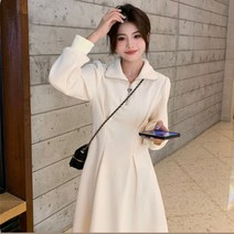 카라 원피스 봄 롱 지퍼 원피스