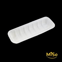 친환경펄프용기 일회용펄프트레이 종이트레이 초밥트레이 김밥 떡용기 G10호 800개, 1박스