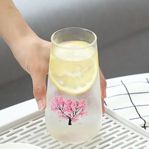 꽃피는술잔 수정방 꽃피는벚꽃잔 복사꽃 친한친구결혼선물 색이변하는컵 일본식 차가운 느낌 벚꽃, 하이 스타일