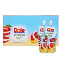 Doel 돌 워터젤리 열대과일 사과맛 130mLx20 냉장젤리 간식 음료, 20개, 130ml