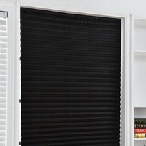 1pc 음영 자체 접착 반 창 부직포 접는 커튼 욕실 발코니 거실 발코니 커튼 주름 블라인드