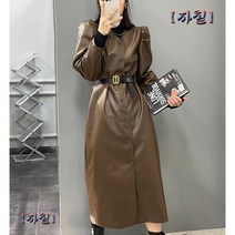 Sun siR가을 ZA 손수 여성 룩 계 허리벨트 라이크 가죽 미혹 혼 원피스