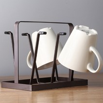 모던 철재 컵정리대 주방 컵거치대 컵 건조대 꽂이 홀더 걸이, 단품, 단품