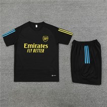 오토바이자켓 라이딩자켓 오토바이바람막이 Arsenal 긴팔 트레이닝 복 성인 축구 유니폼 가을 겨울 워밍업 스포츠 슈트, L, 블랙 반팔 슈트