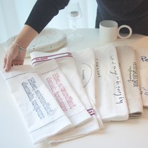 키친크로스 키친클로스 패브릭 식탁 테이블 매트 면 린넨 카페 주방 북유럽 타올 행주, [3] Bon_화이트