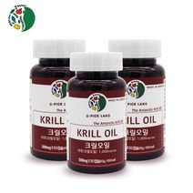 유픽랜드 캐나다 크릴오일 인지질 NCS공법 아스타잔틴 남극 크릴새우, 270캡슐, 500mg