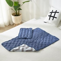 에스제이 국산 정품 쿨젤 아이스 얼음 냉 쿨 매트 강아지 고양이 여름 쿨매트 침대, 중형싱글쿨매트세트(베개1 매트1)