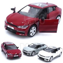 기아 EV6 전기차 국산 미니카 풀백 다이캐스트 피규어, EV6전기차(레드)