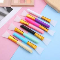 넓적헤드 실리콘 팩붓 브러쉬 마사지 팩도구 모델링 주걱 미용붓 펴바르는 메이크업 팩브러 시, 화이트