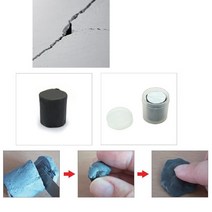 주물러붙이는 틈새메꿈 고체형 찰흙접착제 영구접착 틈새용본드 고체형접착제 크랙 강력접착제