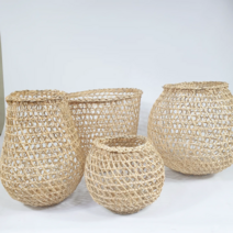 국산 왕골 전등갓 라탄펜던트 감성 인테리어 바구니, 둥근원형 소