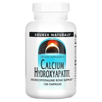해외 3270001759 소스 내추럴스 Source Naturals 칼슘 수산화인회석 120 캡슐, 120정, 1개, 120개