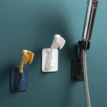 [ecolucky] 샤워기 걸이/거치대/자바라/각도조절/무타공/샤워헤드/홀더, 샤워기걸이-화이트