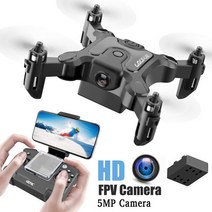 미니 드론 1080p HD 카메라 높이 고정 모드 RC 쿼드콥터 RTF WiFi FPV 접이식 헬리콥터 VS 901H e58 무인, 02 5mp camera 1battery
