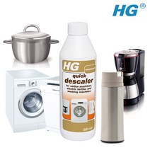HG 퀵 디스케일러 드럼 통돌이 세탁기청소 세탁기 물때 세척 청소세제, 1개, 500ml
