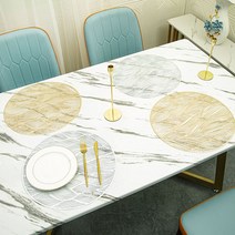 원형 PVC 실리콘 식탁 투명 매트 테이블보 깔개 1P, 본상품선택, 2원형식탁매트-실버, 본상품선택