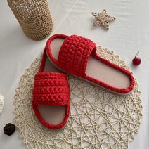 도두리 DIY 손뜨개 코바늘 뜨개질 실내화 취미 만들기 키트 패키지 뜨기 - 동영상제공, 리얼블랙, 250mm