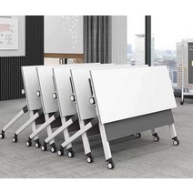 회의 테이블 접이식 테이블 사무실 회의 책상, 1800 원탁 장식