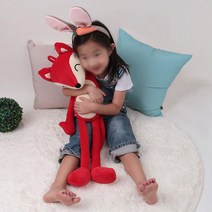 여우 애착인형 아이 애착인형 모찌 바디필로우 슬리핑 인형, 쥬시아프리코트70cm