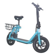 전동 카트 전기 ESWING-성인 도매 12 인치 500W 원 시트 바구니 서스펜션 스쿠터 노인용, Black