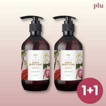 [KT알파쇼핑]플루 퍼퓸드 스파스크럽 바디워시 1+1 (6개 구성 중 택1), 다마스크로즈+다마스크로즈