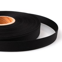 [Y-40-10]무광양면리본 15mm 블랙 1yd(90cm)