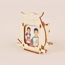 아동 부엉이 액자 오르골 나무조립 키트 입문용 수집용 인테리어 STEM교육 사고력 iq, 상세페이지참조