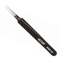 비투스 ESD-14 일자 속눈썹 다용도 족집게 VETUS 산업용핀셋, 1개, 블랙