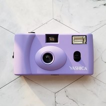 Yashica MF-1 레트로 필름 수동 플래시 카메라, 라벤더 퍼플