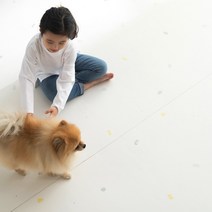 휴팡 멀티 PVC롤매트 셀프시공 강아지매트 미끄럼방지 슬개골보호 애견매트 110cm * 0.5m, 젤리스톤