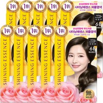 미쟝센 샤이닝에센스 염색약 무배 염모제, 6B 애쉬베이지, 10개