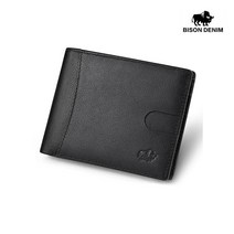 BISON DENIM 바이슨데님 남자 남성 수제 가죽 심플 슬림 얇은 반지갑 N4502-3B