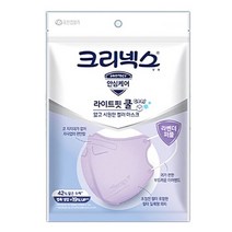 크리넥스 라이트핏 쿨 여름 컬러 마스크, 대형5매, 퍼플